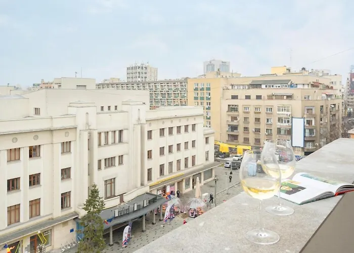 Sunny 2br Flat - Amzei Square - Amazing Terrace 布加勒斯特