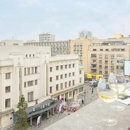 Sunny 2br Flat - Amzei Square - Amazing Terrace Bucharest